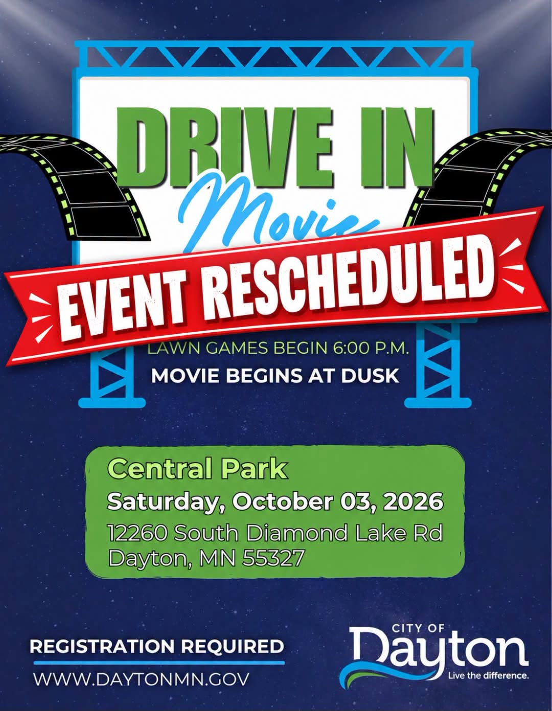 Event cancelled flyer